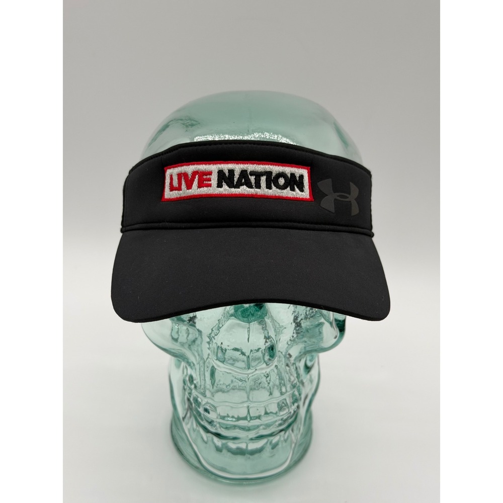 Under Armour Live Nation Visor Womens Black Adjustable Athletic Sun Hat OSFA